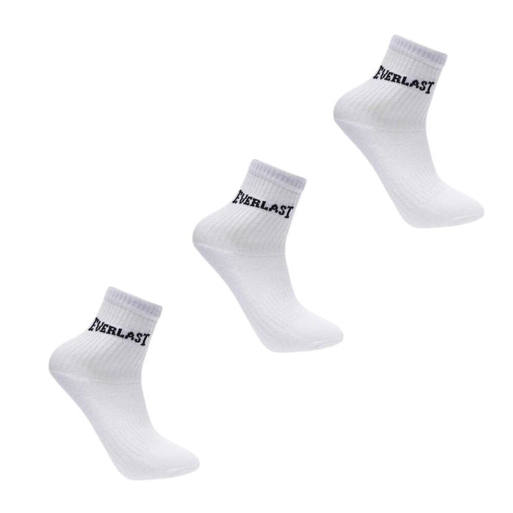 Everlast Childrens/Kids Logo Crew Socks (Pack of 3) / White